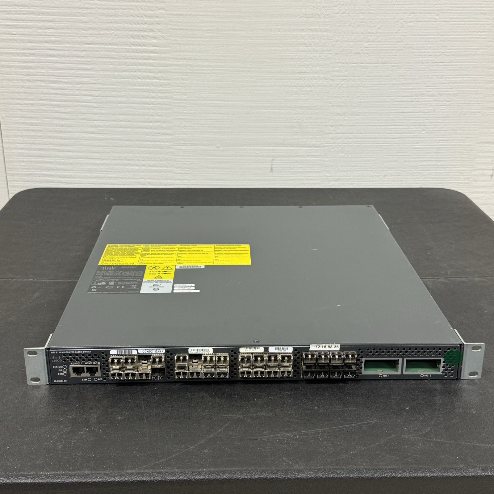 Cisco DS-C9134-K9 Multilayer Fabric Switch DS-C9134-K9 v01
