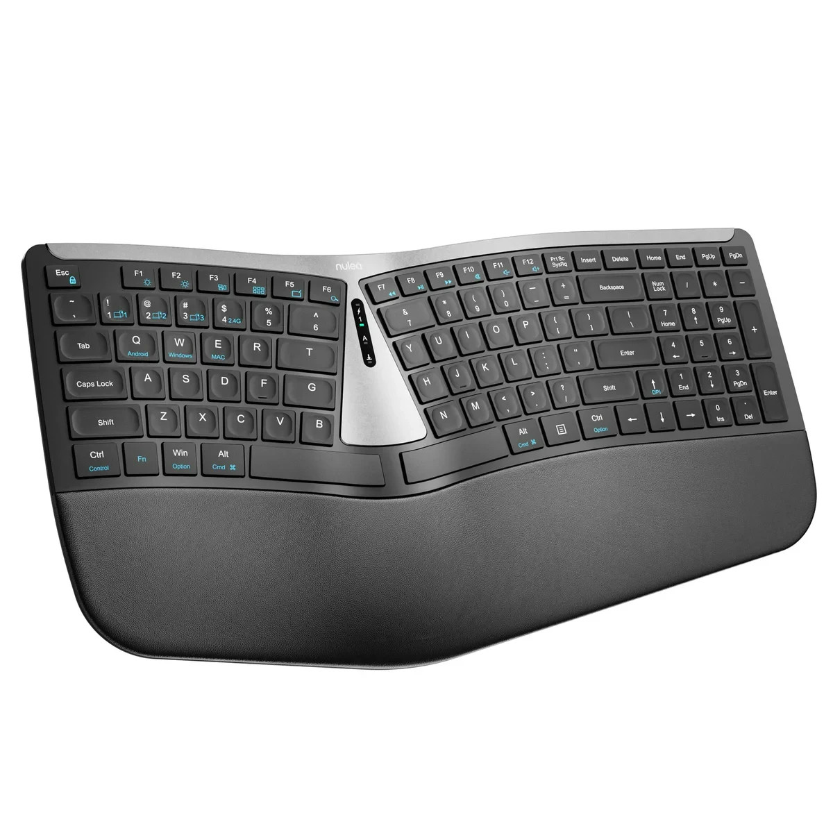 Nulea RT07B Wireless Ergonomic Keyboard: Split Keyboard, Wrist Rest, Bluetooth