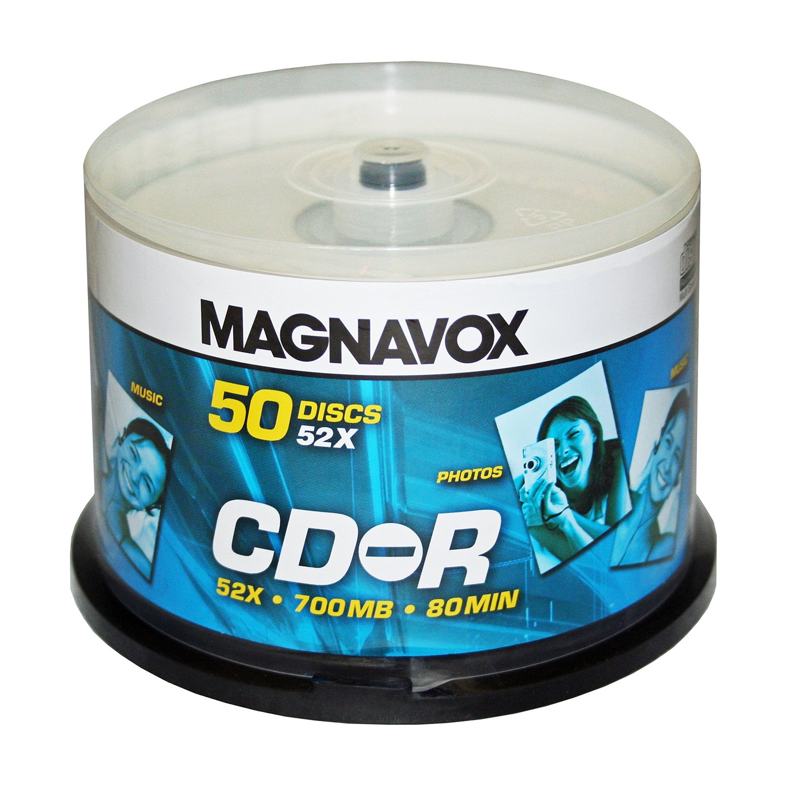 Magnavox CD-R 52x 50 pack Spindle Cake Box