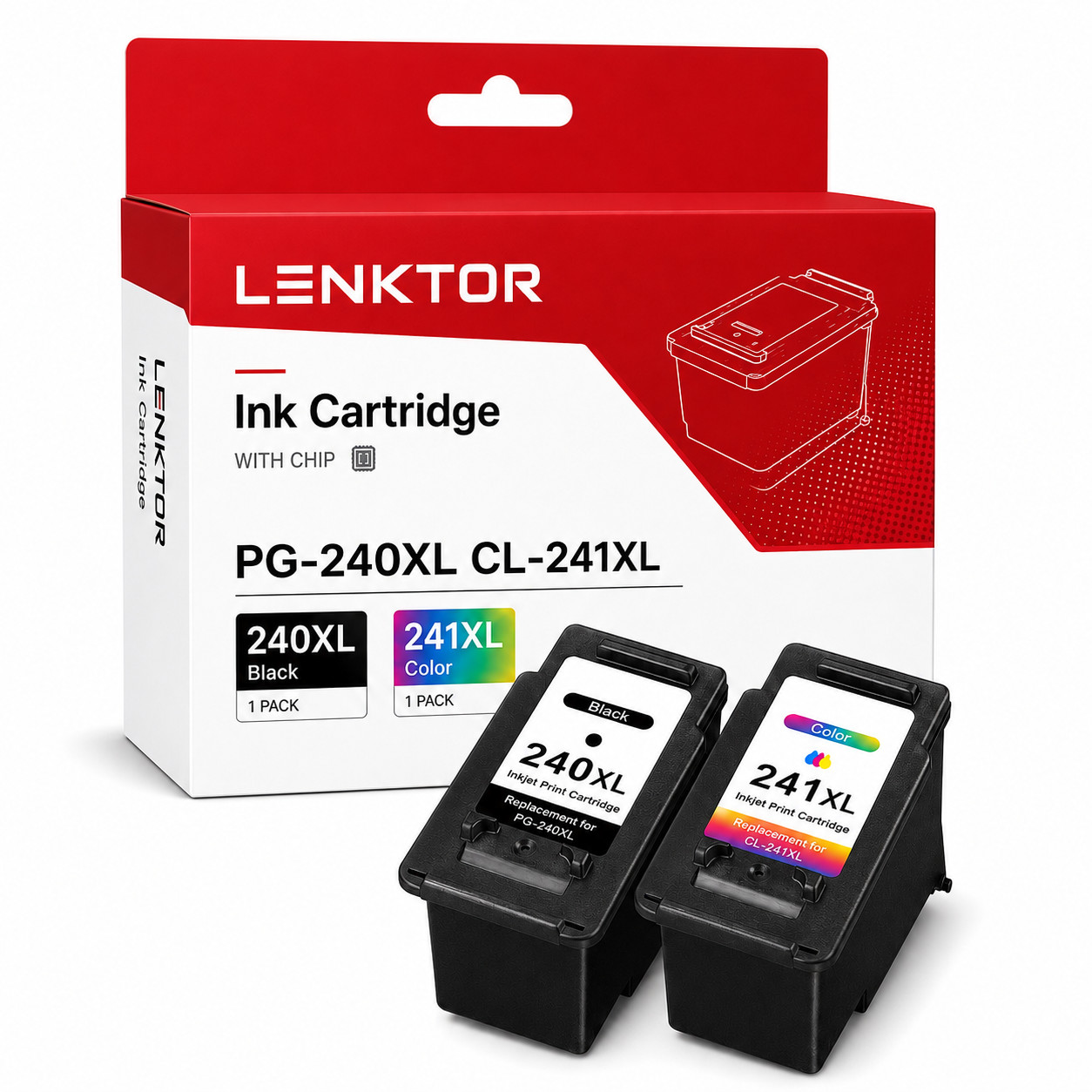 240XL 241XL 1BK 1Color High Yield Ink for PIXMA MG3620 MG3520 MG3220 MX512 MX452