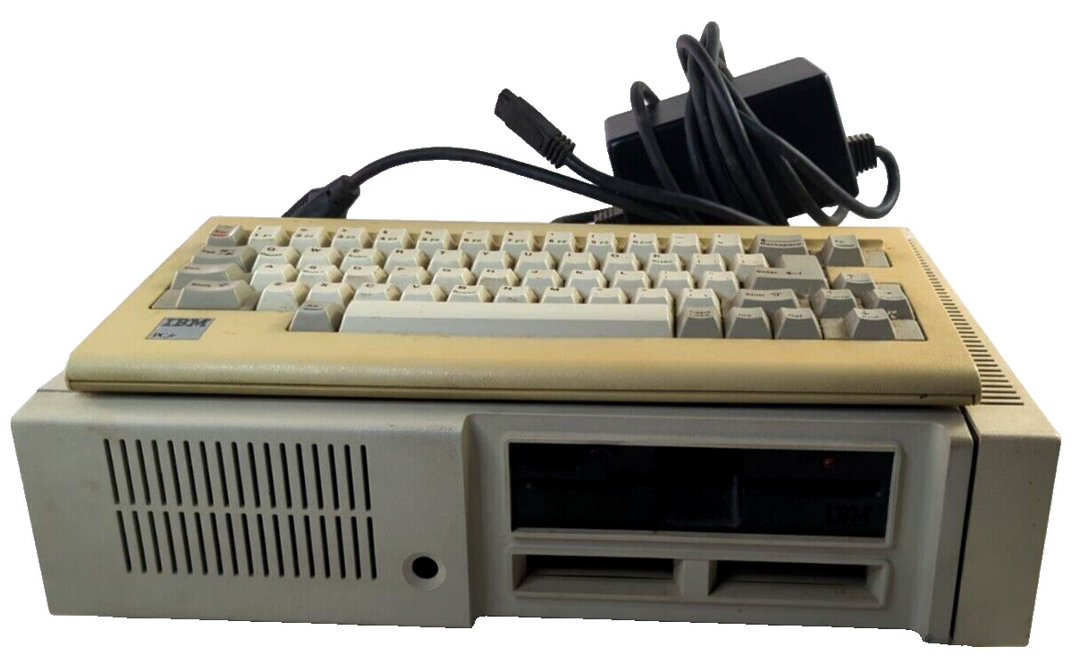 IBM PCjr 4860 JR Vintage PC Desktop Computer W/ Power Cord & Keyboard, *READ