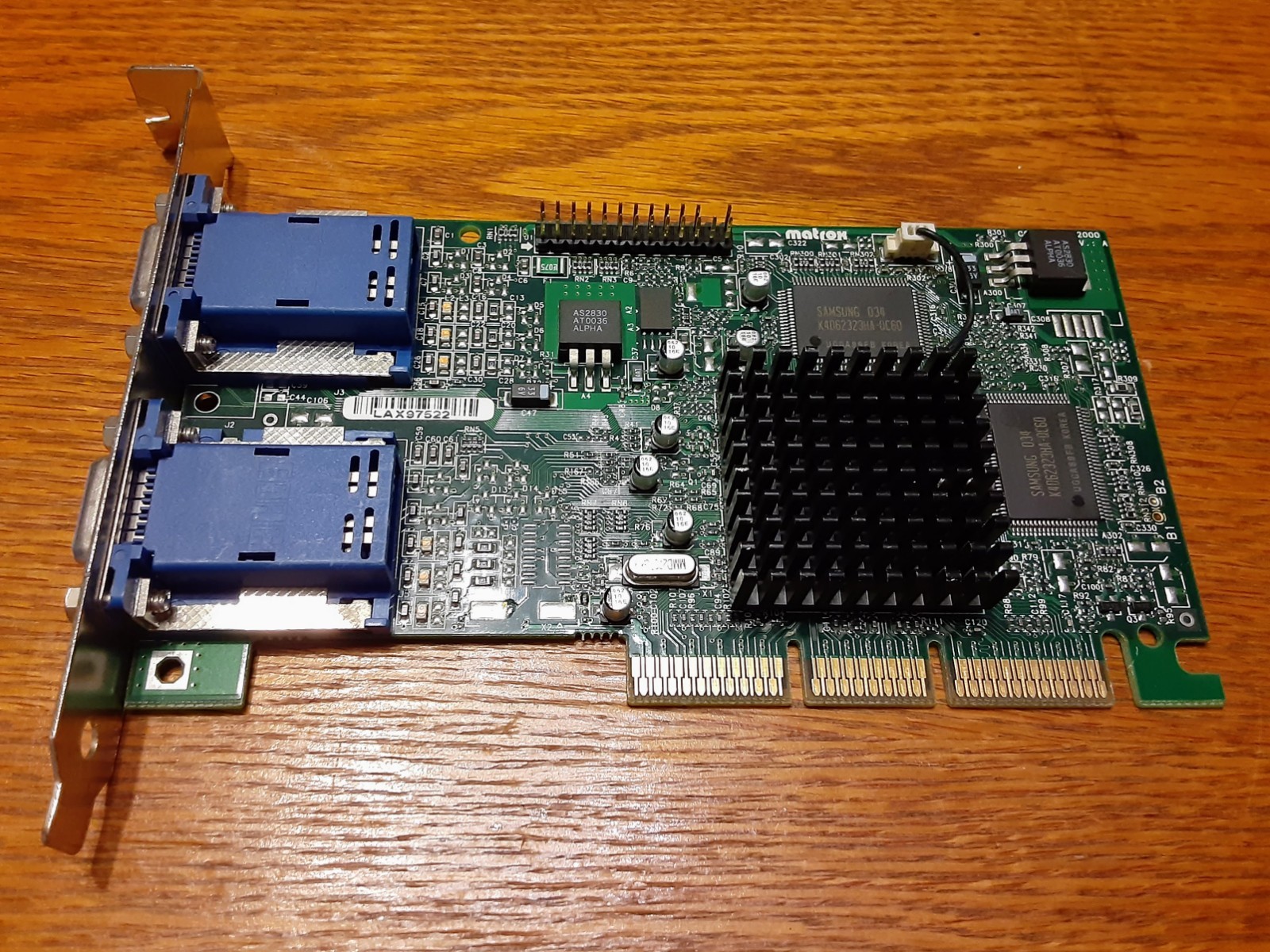 Matrox Millenium G450 Dual Head | 16MB | AGP | G45-MDHA16D | Tested / Retro