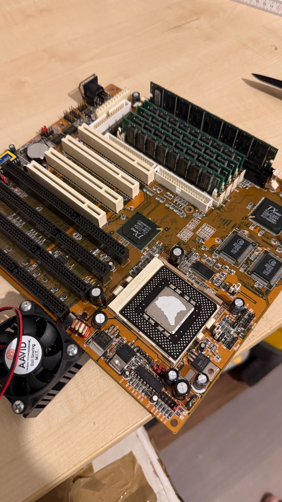 Socket 7 Motherboard Intel Pentium MMX 200MHz 128MB RAM Retro PC ISA PCI