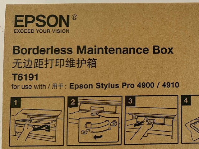 Epson T6191/PX17MB1 Borderless Maintenance Box Stylus Pro 4900 4910 Printer