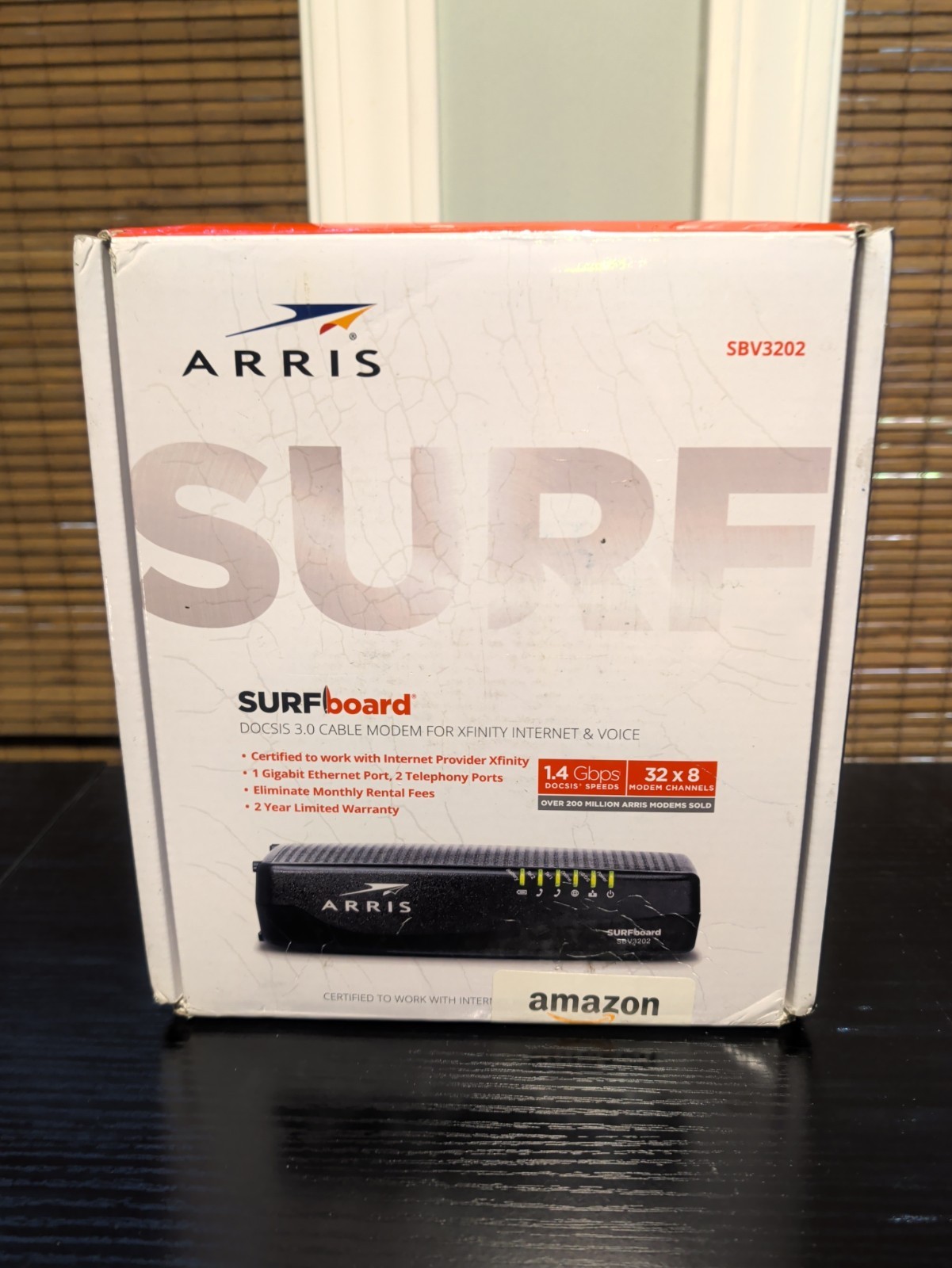 ARRIS SURFboard SBV3202 DOCSIS 3.0 Cable Modem Comcast Xfinity Internet & Voice