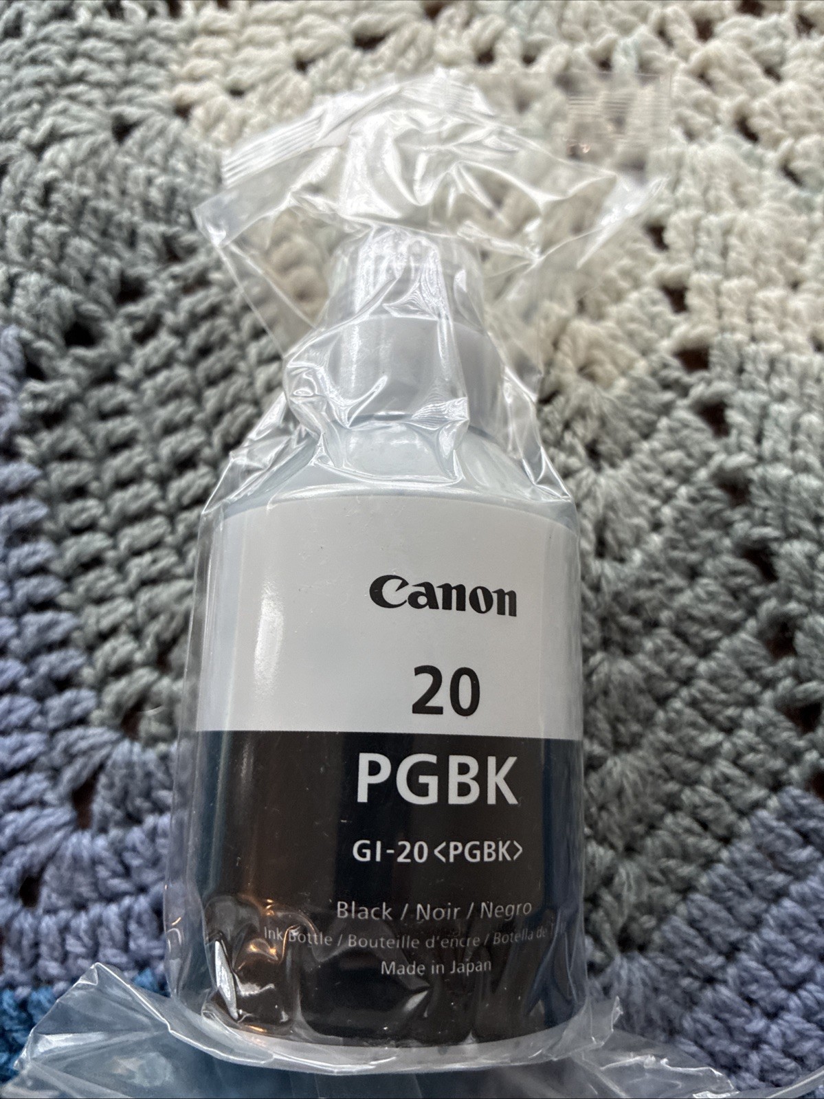 NEW Canon 20 PGBK Black Ink GI-20 PGBK 170ml for PIXMA G5020 G6020 G7020 B7