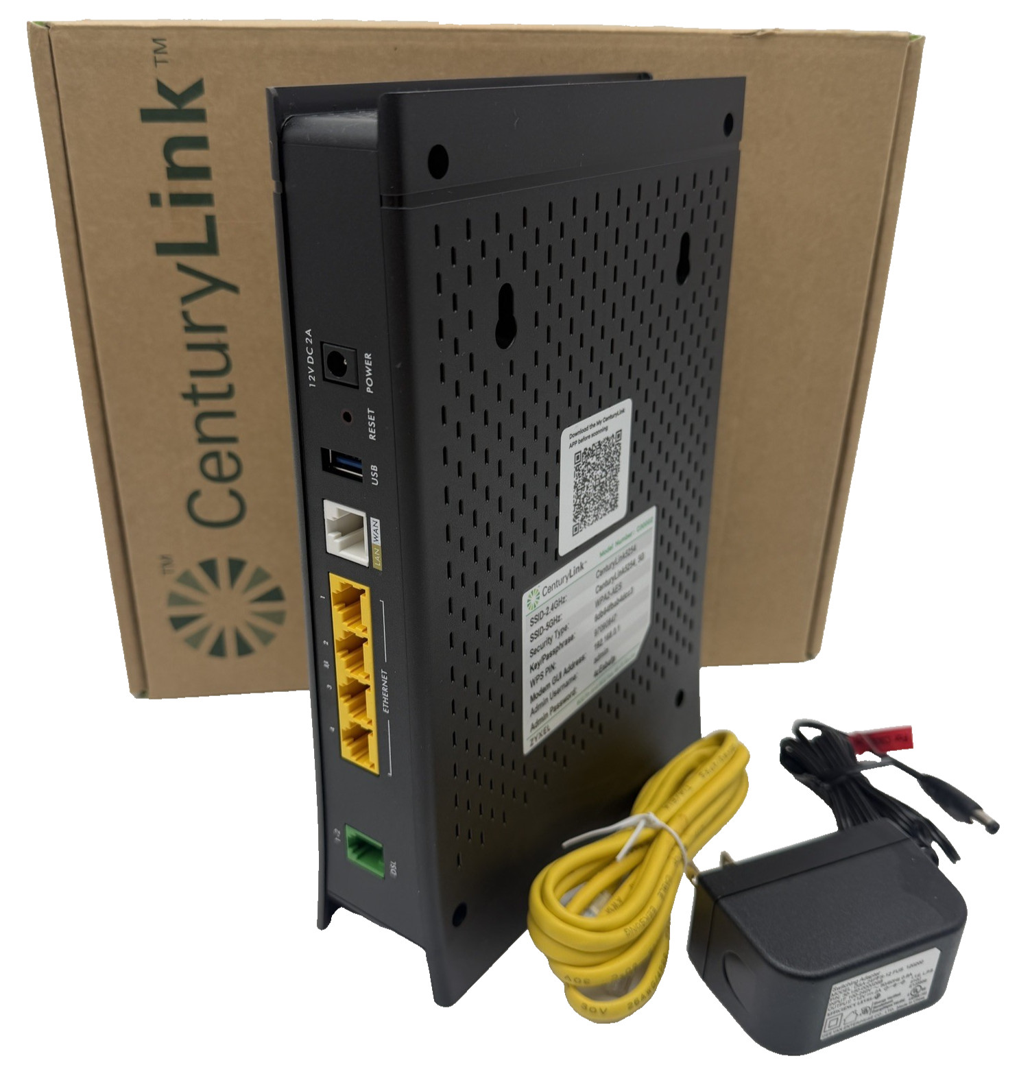 CenturyLink Zyxel C3000Z DSL Modem Router Gateway WiFi 2.4/5GHz Open Box