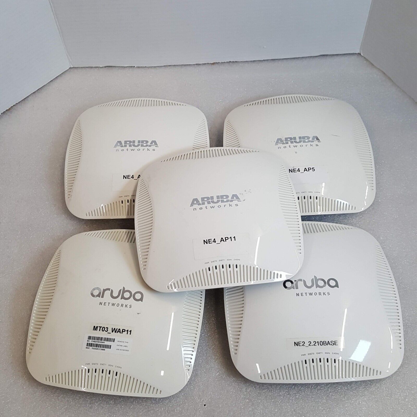 5 x APIN0225 Aruba Networks AP-225 Wireless Access Point 2-Ports Used 