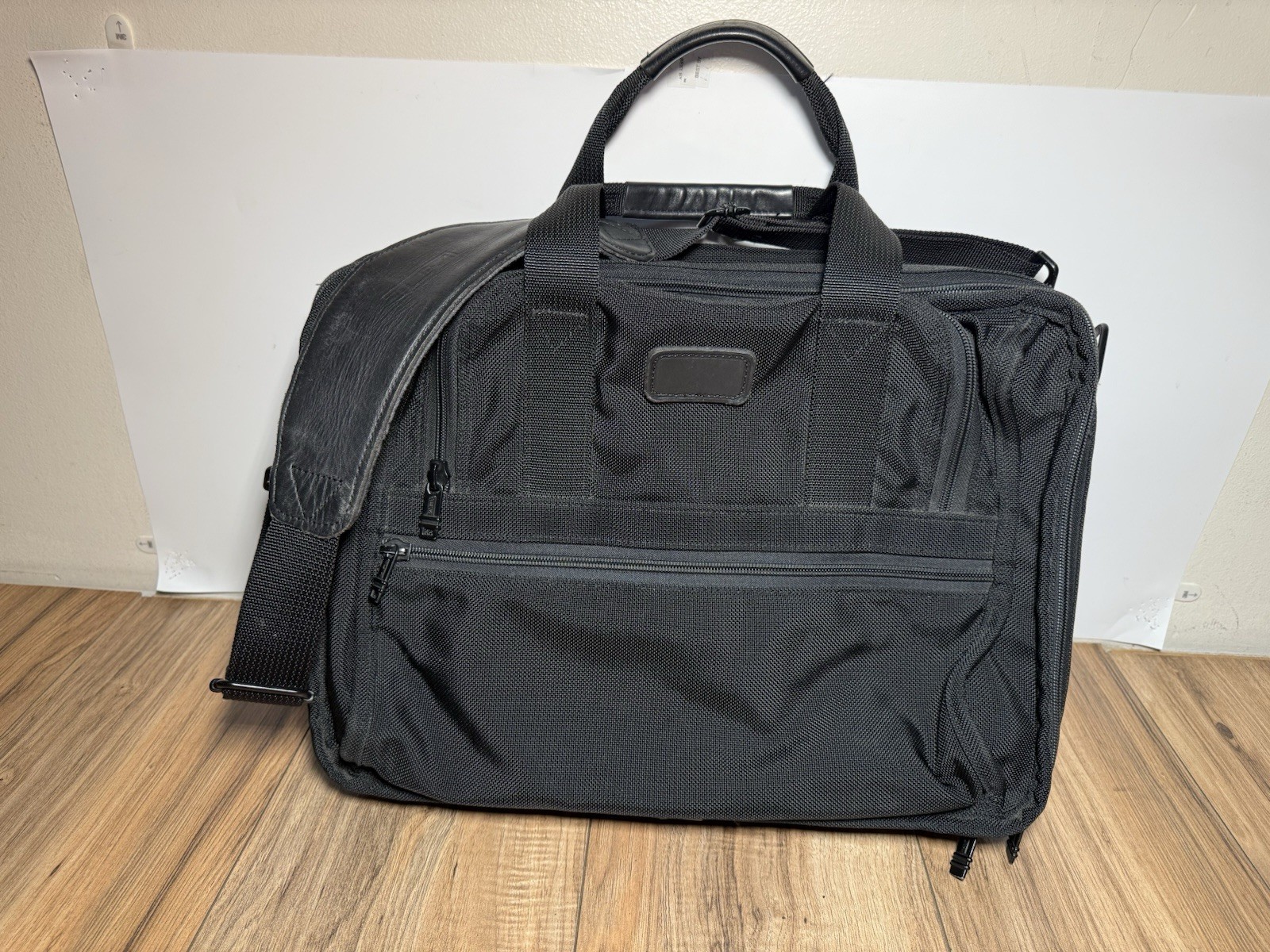 VTG 90s TUMI SAFECASE DELUXE COMPUTER BRIEFCASE BALLISTIC SHOULDER WORK BAG 17”