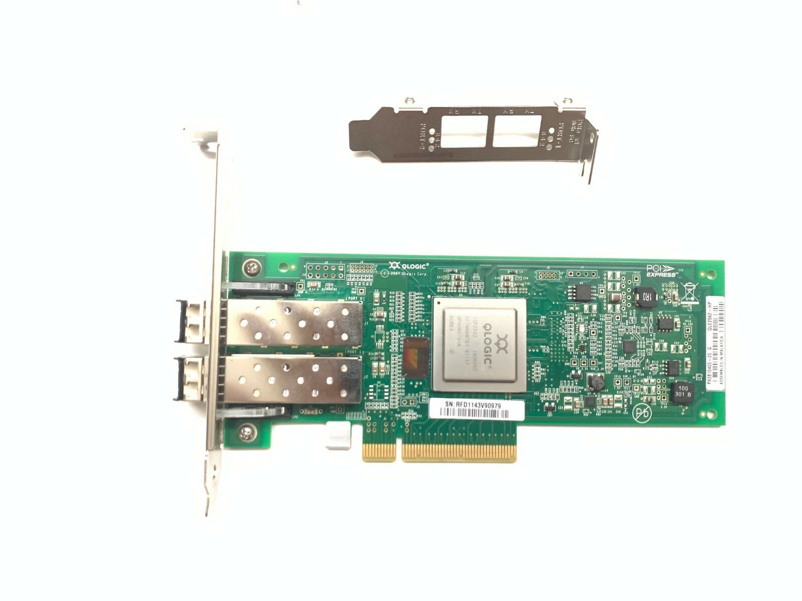 HP AJ764A AJ764-63002 QLogic QLE2562-HP PCIe 8GB FC HBA 489191-001 2x SFP