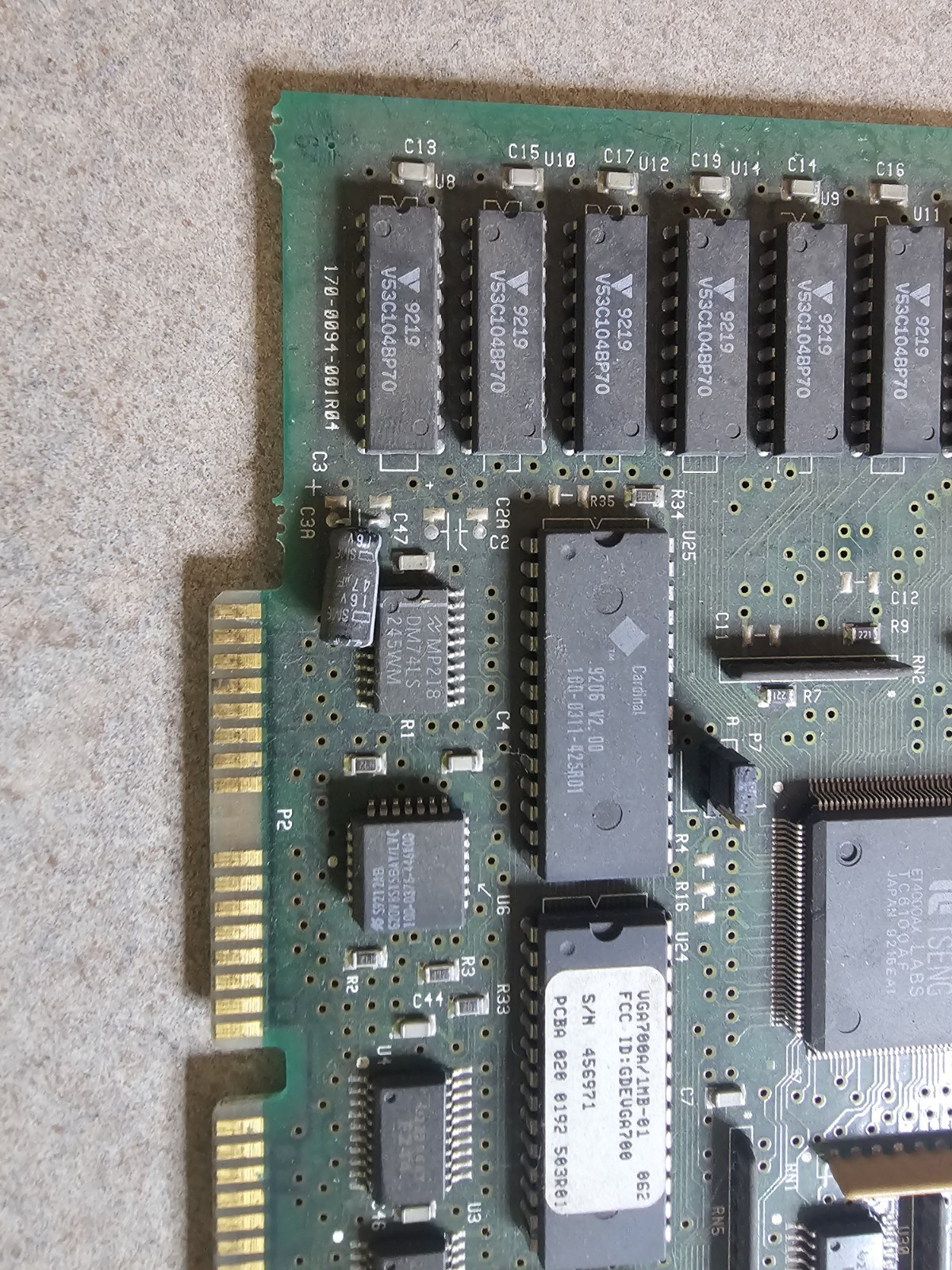 Vintage Cardinal Technologies Tseng Labs ET4000AX ISA VGA Card 1MB DRAM 16-bit