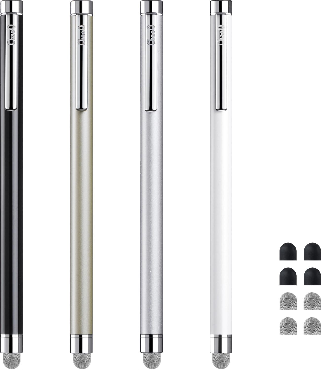 Stylus Pens for Touch Screens, Chaoq 4 Pcs Mesh Fiber Stylus
