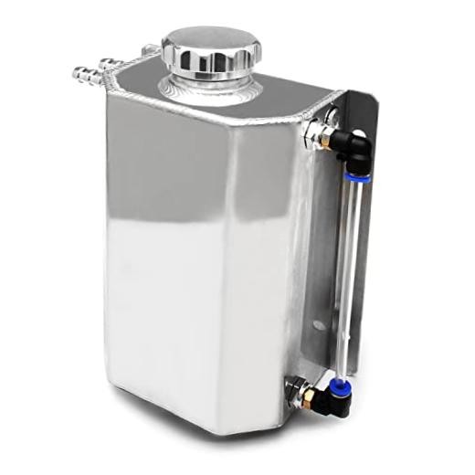 Universal Coolant Overflow Tank 2l Aluminum Coolant Radiator Overflow 2L silver