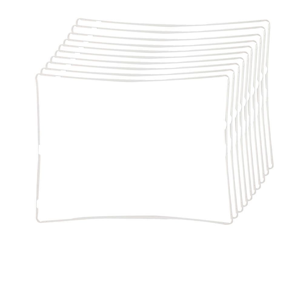 30 Lot iPad 2 3 4 Digitizer LCD Screen Bezel Plastic Mid-Frame + Adhesive White