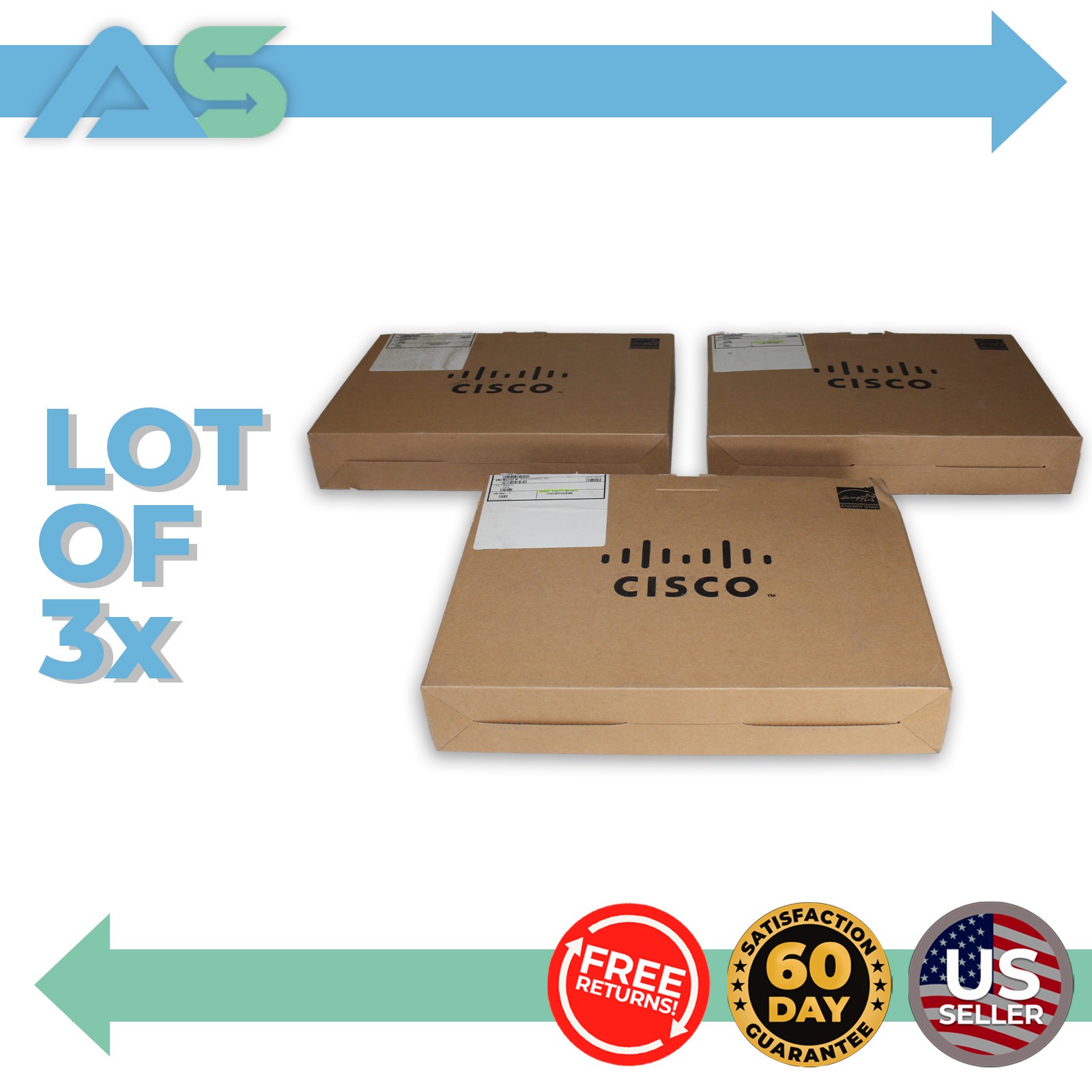 Lot of 3 Cisco CP-8811-K9 IP Phone 8800 Series 5 Line VoIP PoE Deskphones Black