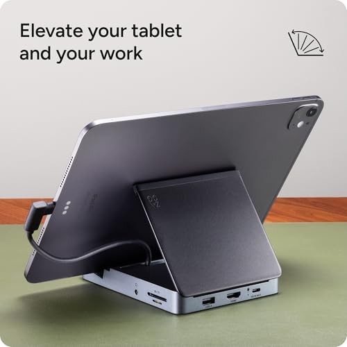 ZAGG 6-PORT MEDIA HUB – FOR IPAD, CHROMEBOOK, ANDROID & MORE – HDMI 4K -  BLACK