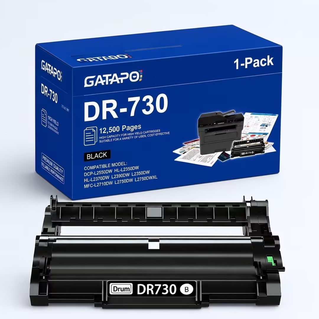 DR730 1Black High Yield Replacement For Brother Drum Unit HL-L2395DW MFC-L2710DW