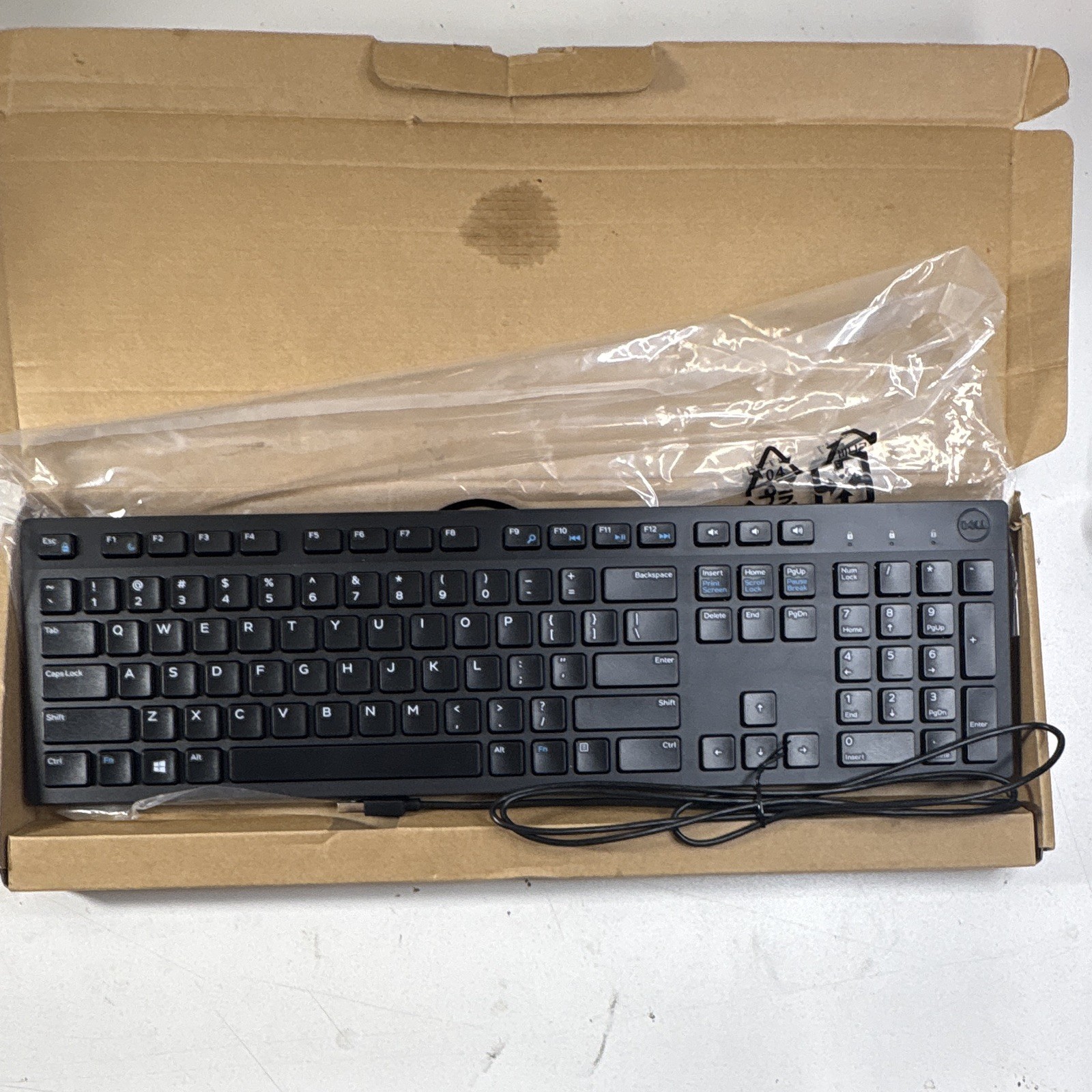 Dell KB216 Wired USB Black Keyboard, English QWERTY, Multimedia Keys KB216-BK-US