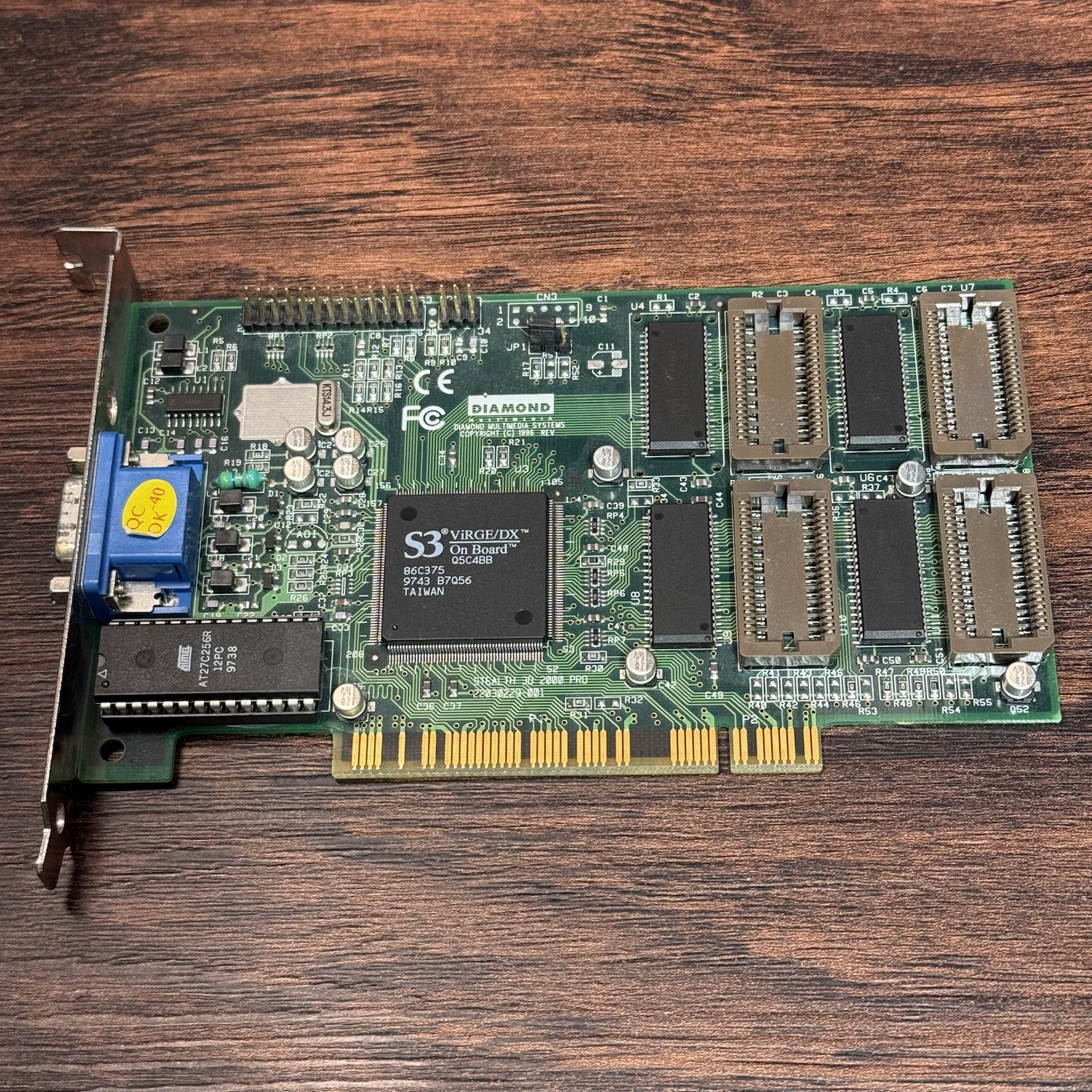 Diamond S3 ViRGE/DX 2MB PCI Video Graphics Card Vintage VGA GPU Fully Tested