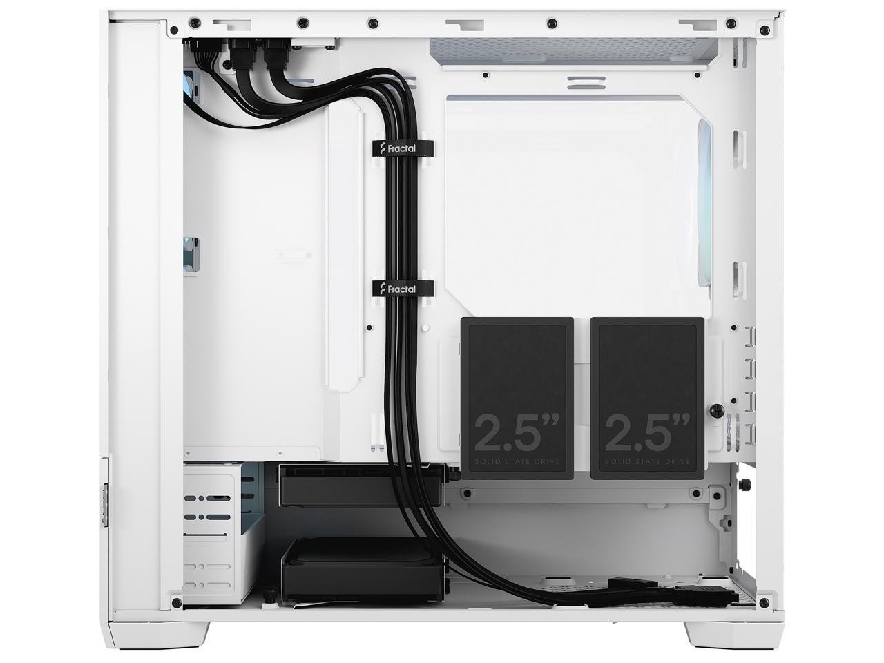 Design Pop Mini Air RGB White TG mATX High-Airflow Clear Tempered Glass Fractal