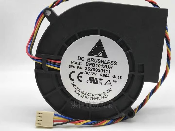 Delta BFB1012UH DC12V 6A 9.7CM 4-Pin Turbo Cooling Fan