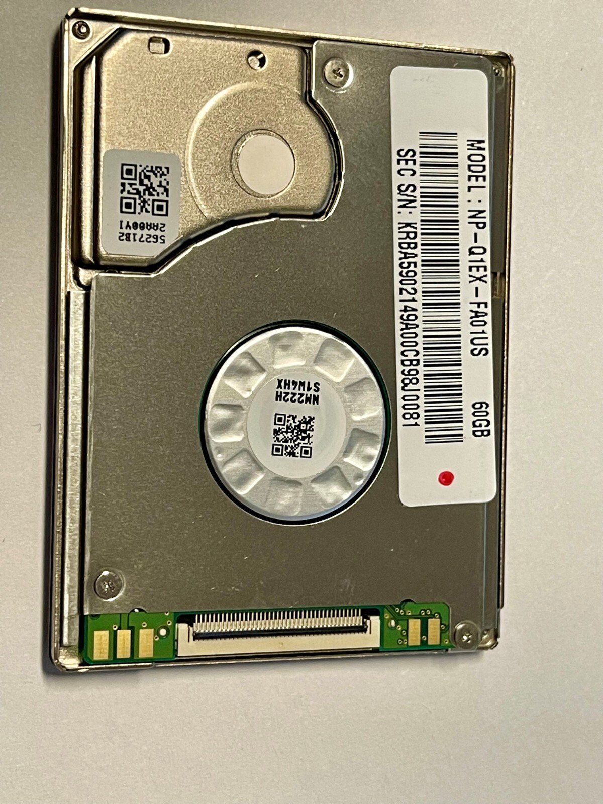 Samsung Spinpoint N2 HS060HB 60GB Internal 4200RPM 1.8"  CE ZIF PATA INTERFACE