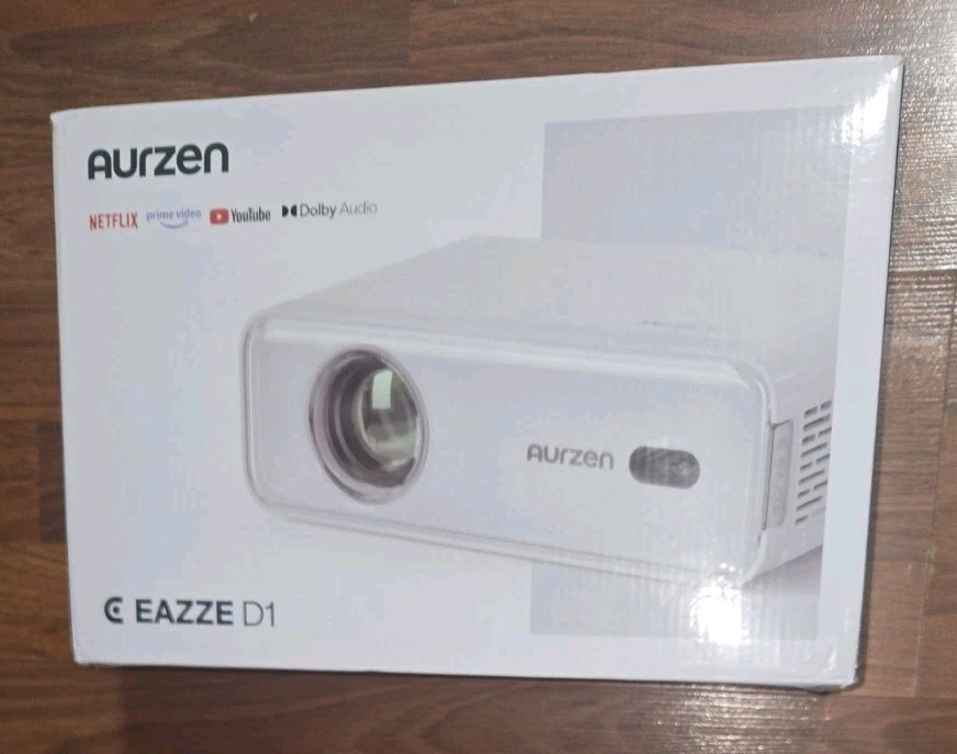 BRAND NEW Aurzen EAZZE D1 Smart Projector with WiFi & Bluetooth  