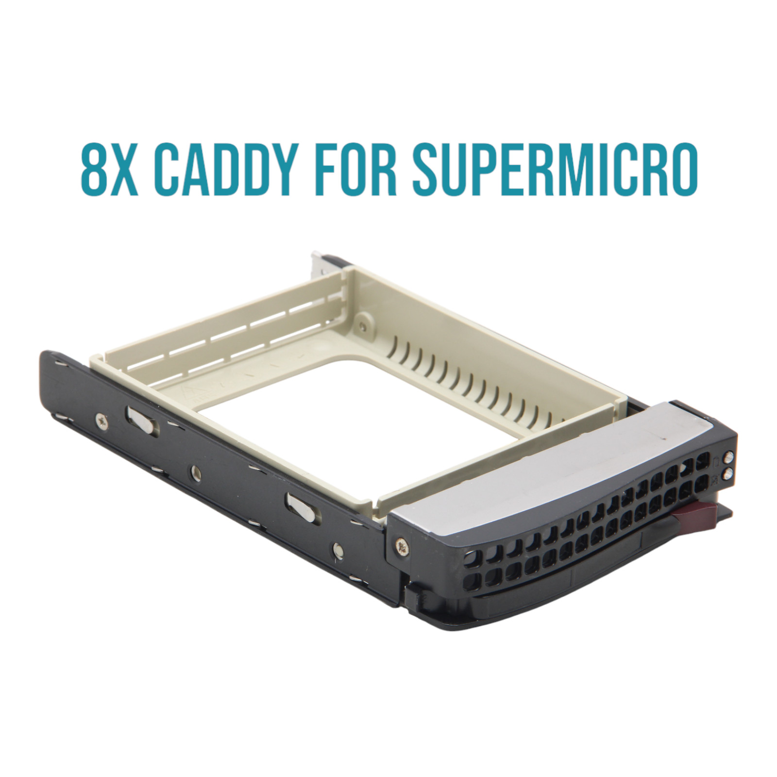 Supermicro Set of 8x 3.5" (8.89 cm) LFF Mounting Frame HDD/SSD Drive Tray Caddy