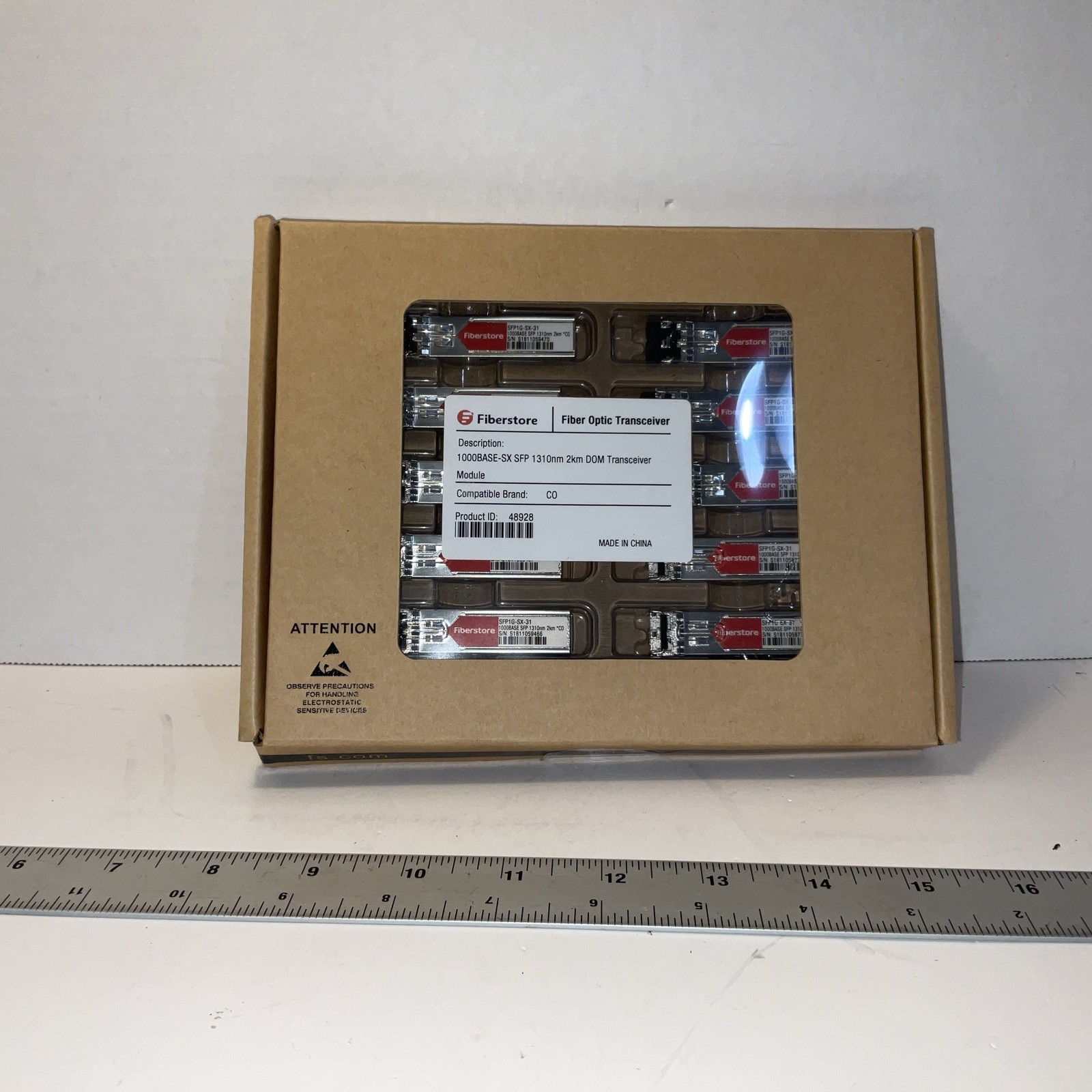 Fiberstore Fiber Optic Transceiver  1000Base-SX SFP 1310nm 2km D0M Lot Of 10