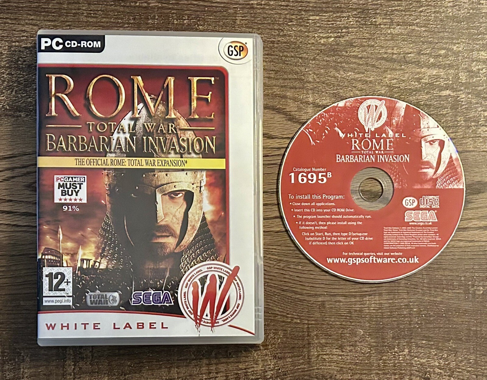 Rome Total War Barbarian Invasion PC CD-ROM Game Sega 