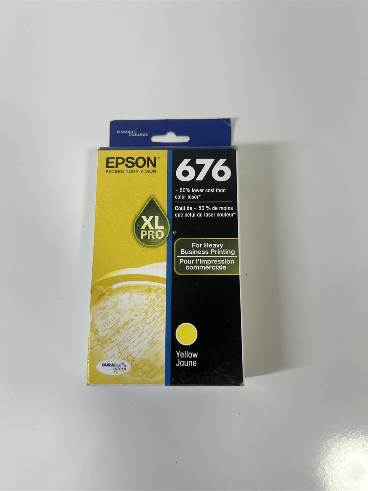 New Genuine Epson 676XL Yellow Ink Cartridge WorkForce Pro WP-4010 Exp 05/2018