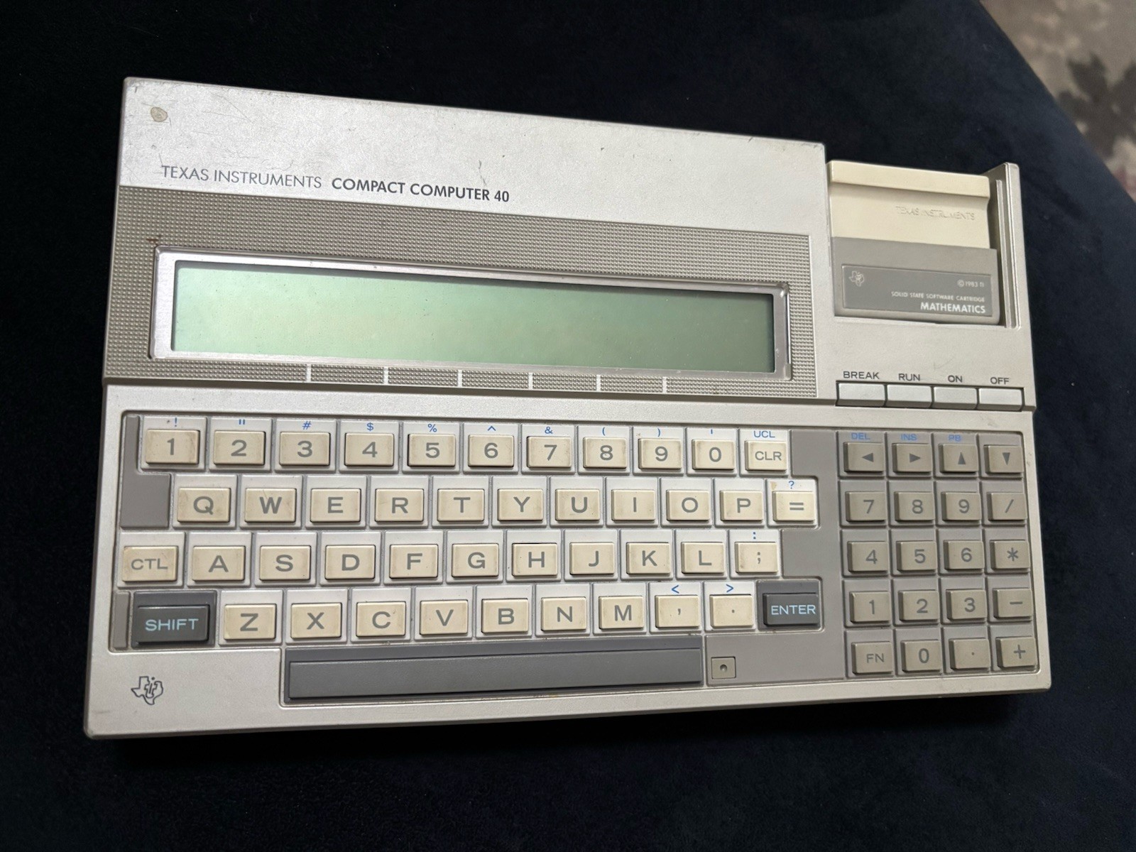 1983 Vintage Ti Cc Texas Instruments Compact Computer 40 Battery Tested Read