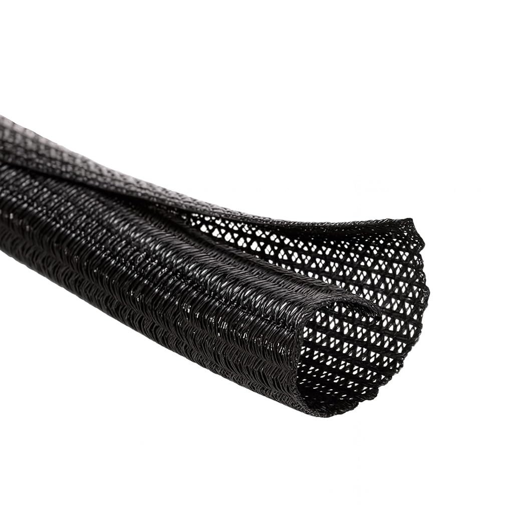 MGI SpeedWare Braided SplitSleeve Wire Loom for HighTemperature Automotive Ha...