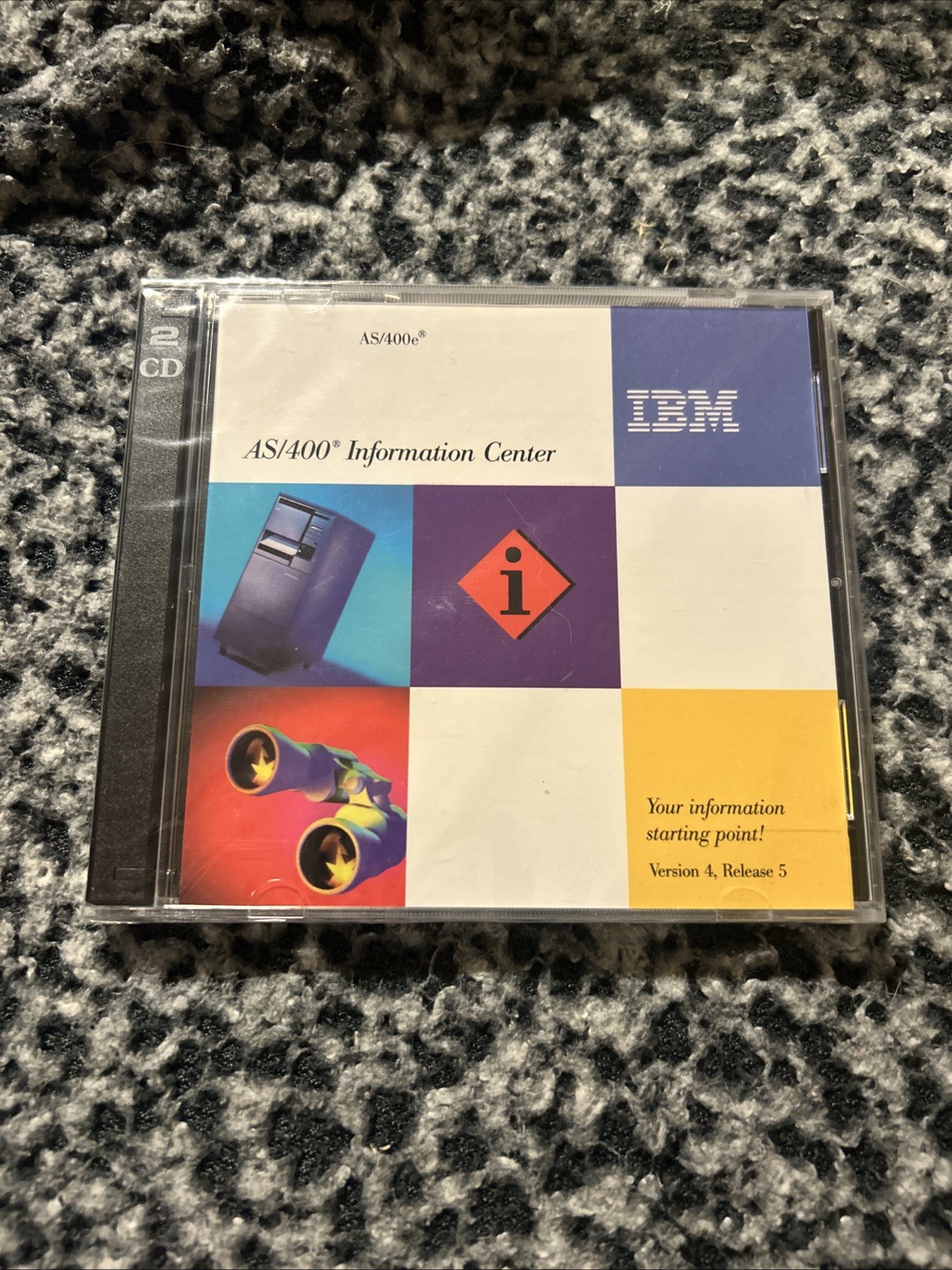 IBM AS/400e Information Center V4R4 2-CD Software Set – NEW Sealed