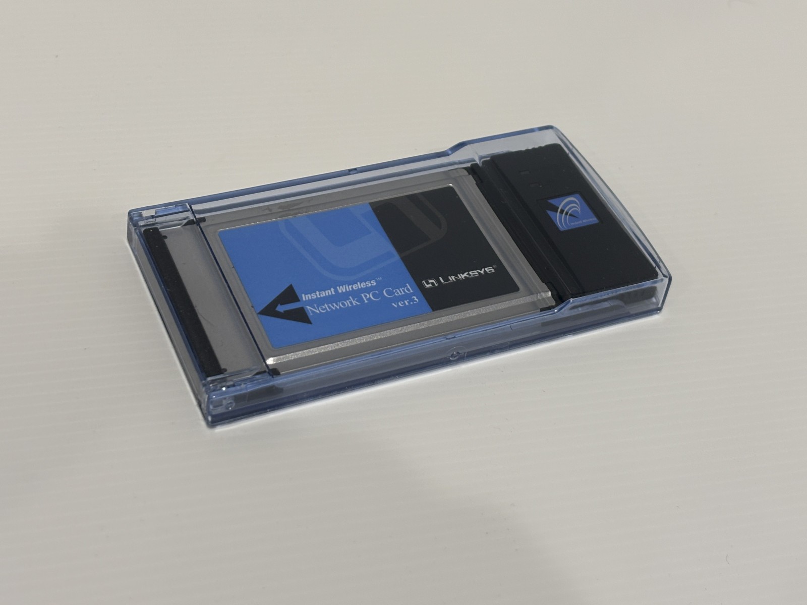 Vintage Linksys WPC11 Ver.3 Instant Wireless PC Card w/ Plastic Case Retro WiFi