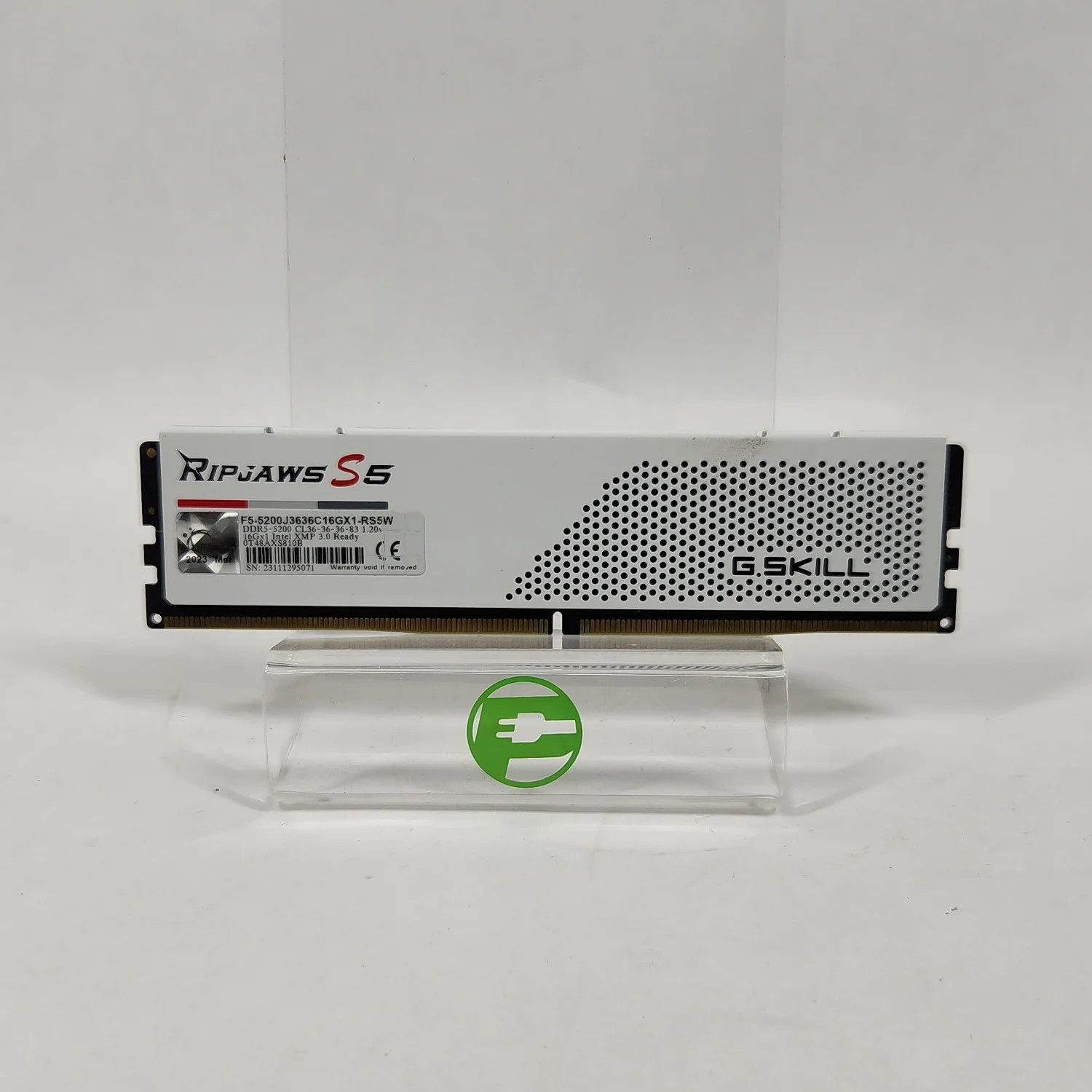 G.Skill Ripjaws S5 16GB (1x16GB) RAM DDR5 5200MHz F5-5200J3636C16GX1-RS5W
