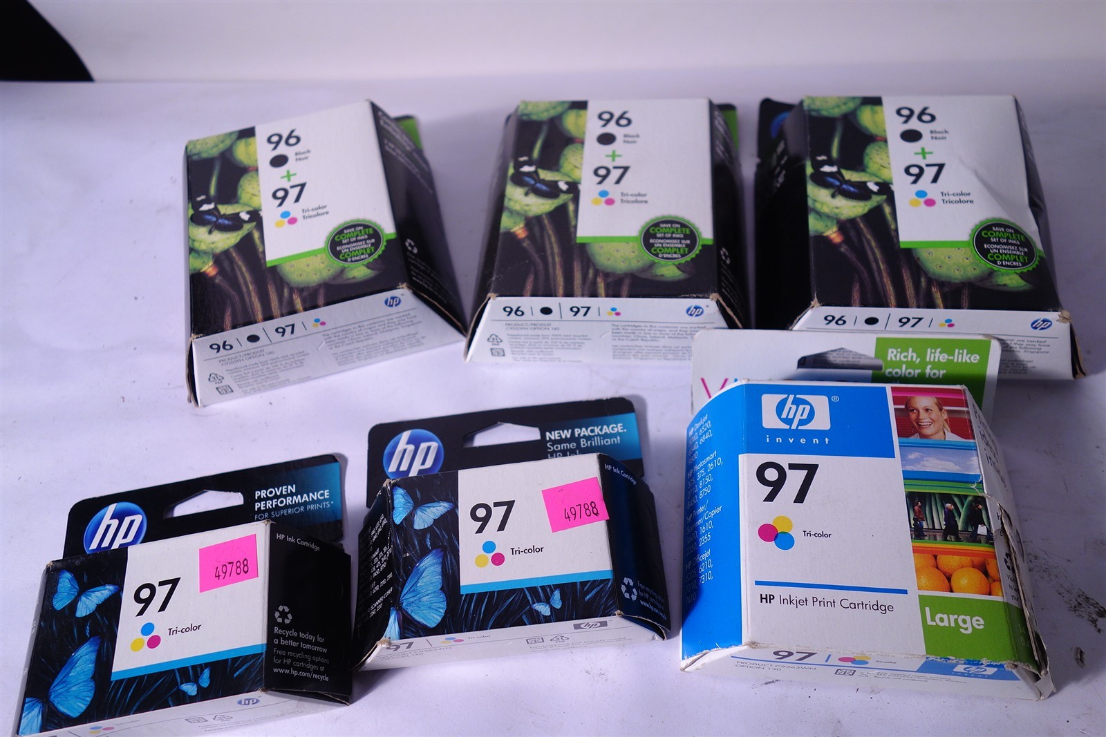 HP Lot of 96 97 Expired Ink Cartridge Lot 