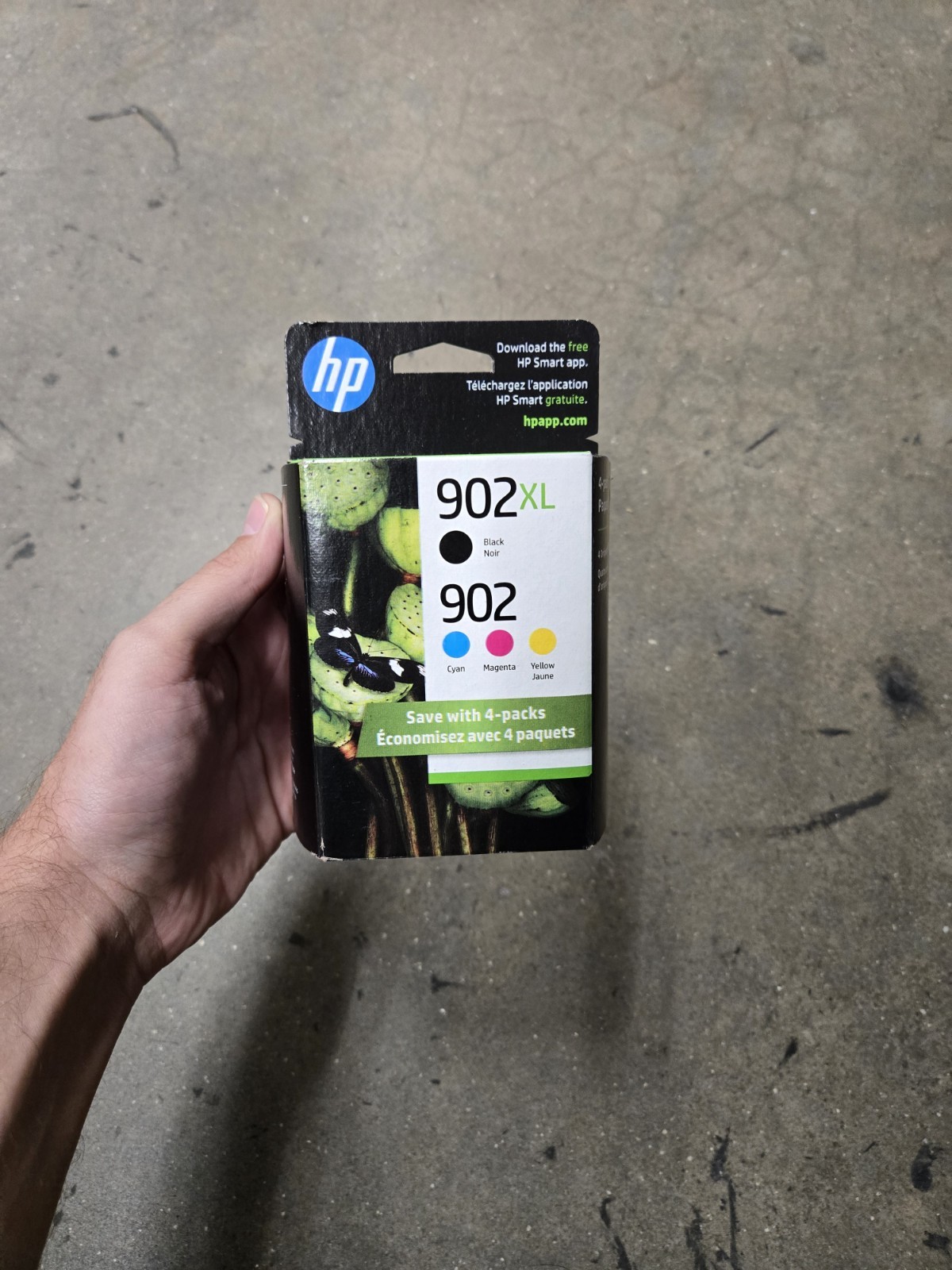 OEM 4-Pack HP 902XL Black HP C/M/Y Color Ink Cartridges Exp Oct 2023 Brand New 