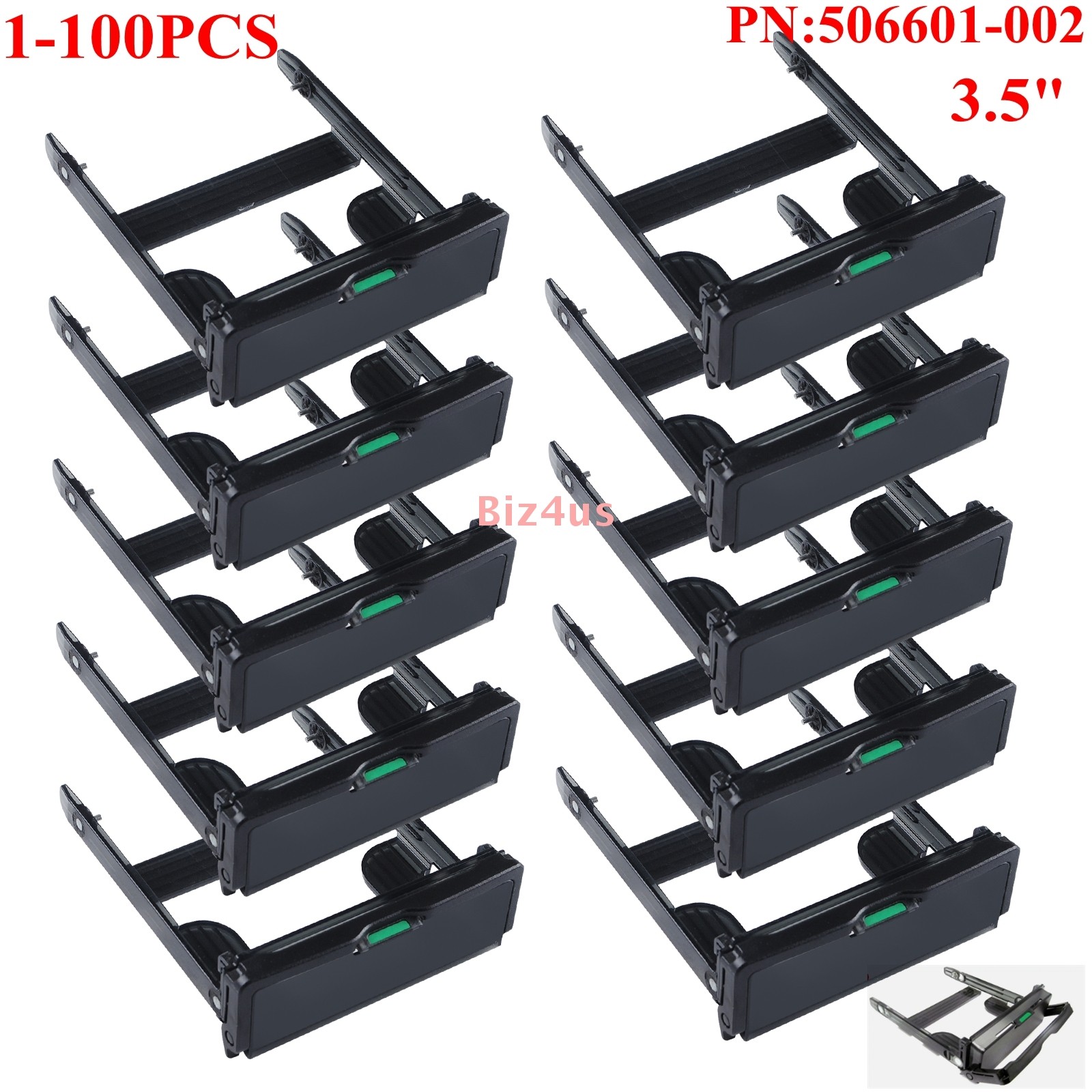 Lot 3.5" Hard Drive Caddy Tray 506601-002 For HP Z600 Z620 Z640 Z800 Z820 Z840