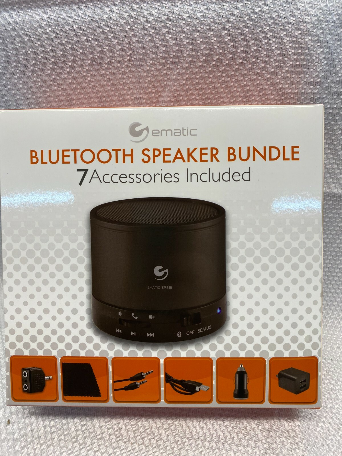 Ematic Tablet / Phone Kit with Bluetooth Speaker Bundle Brand New 7 Accessories