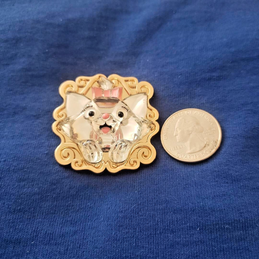 Disney Parks The Aristocats Marie 3-D Sculpted Acrylic Portrait Pin