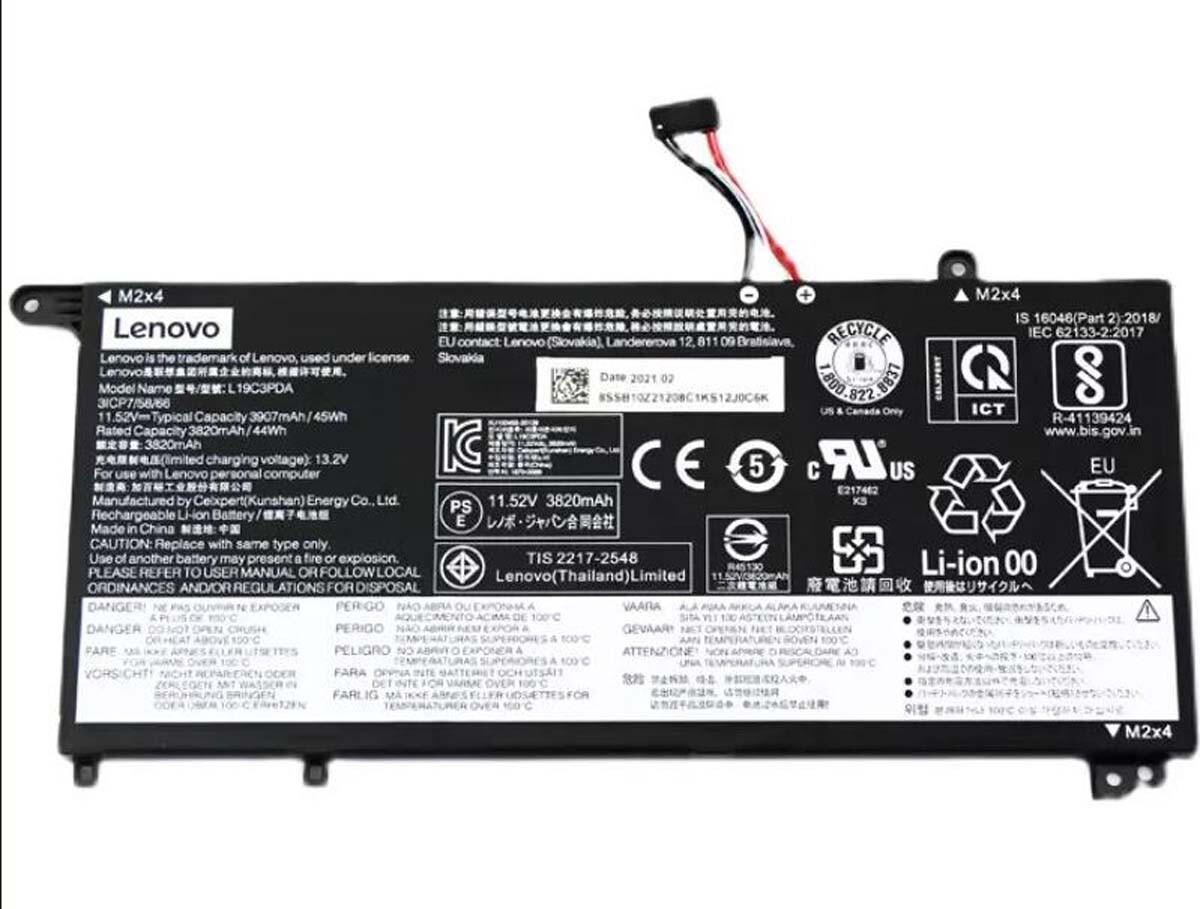Genuine Battery L19C3PDA L19D3PDA L19M3PDA For Lenovo ThinkBook 14 15 G3 G2 New