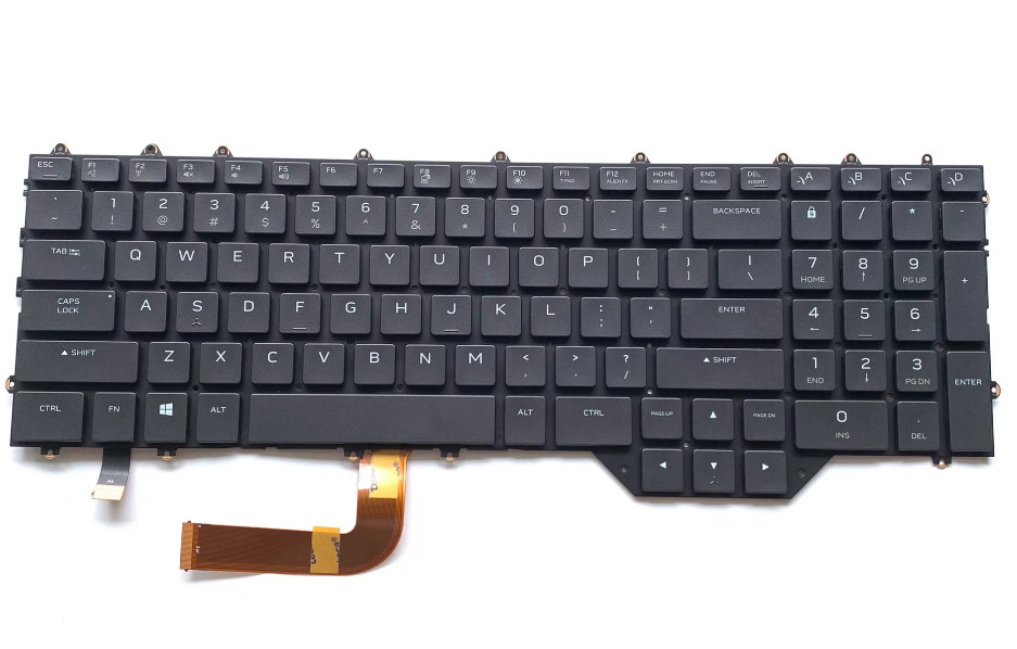 Dell Alienware M17X R4 M18X R2 Keyboard Backlit US Layout Black RMRK2 23XN4 OEM
