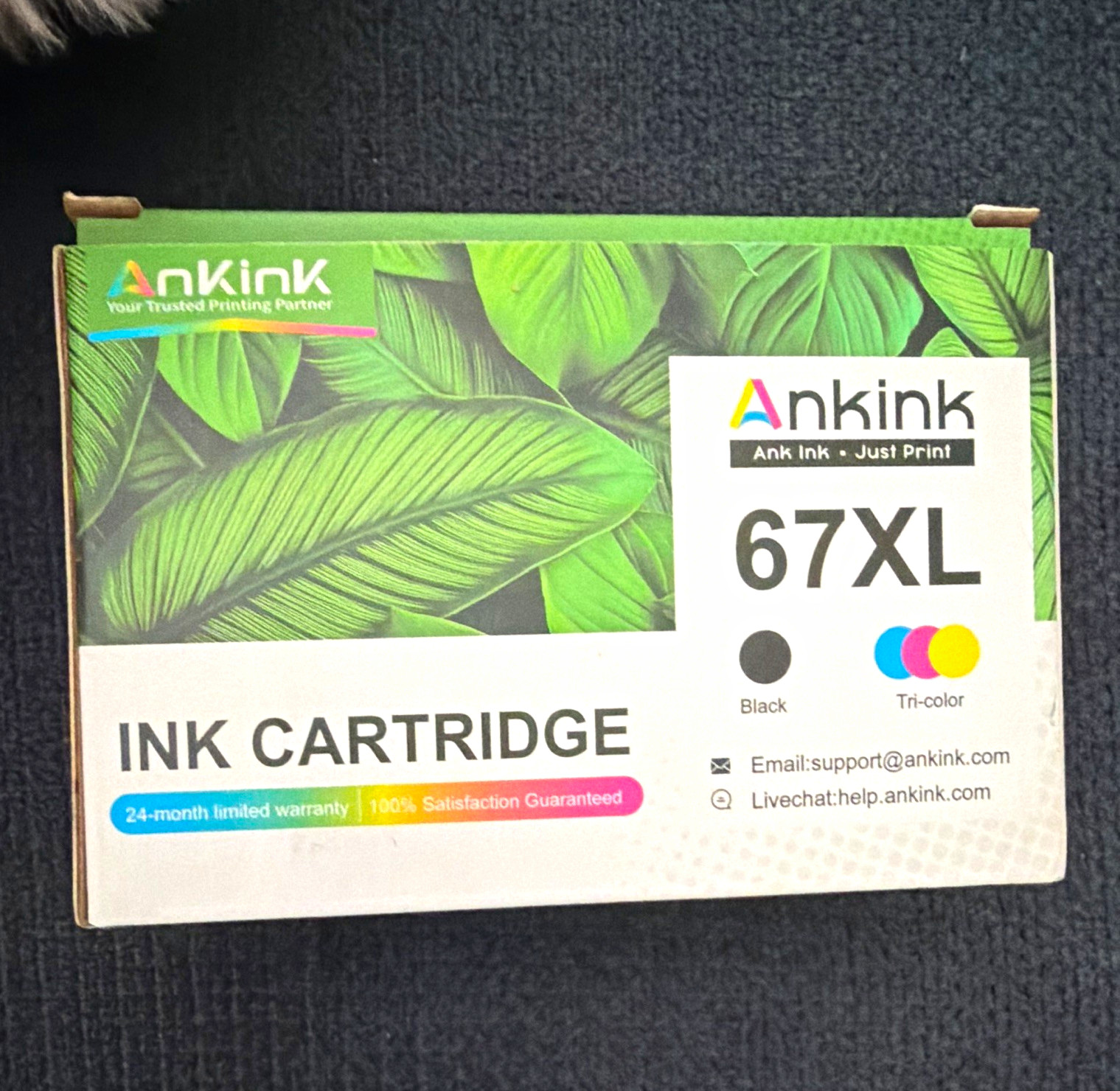Ankink 67XL Compatible Inkjet Ink Cartridges for HP Black & Tri-Color