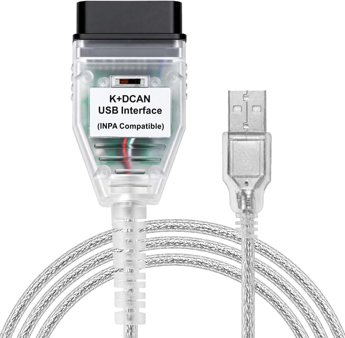 K+DCAN USB Cable with Switch OBD2 Interface Diagnostic Scanner for BMW E-Chassis
