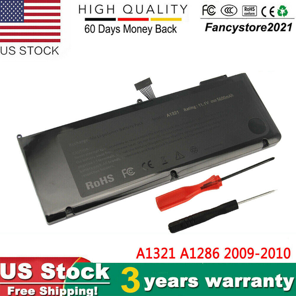A1321 Laptop Battery for Apple Macbook Pro 15" A1286 MC118LL/A Mid 2009 2010