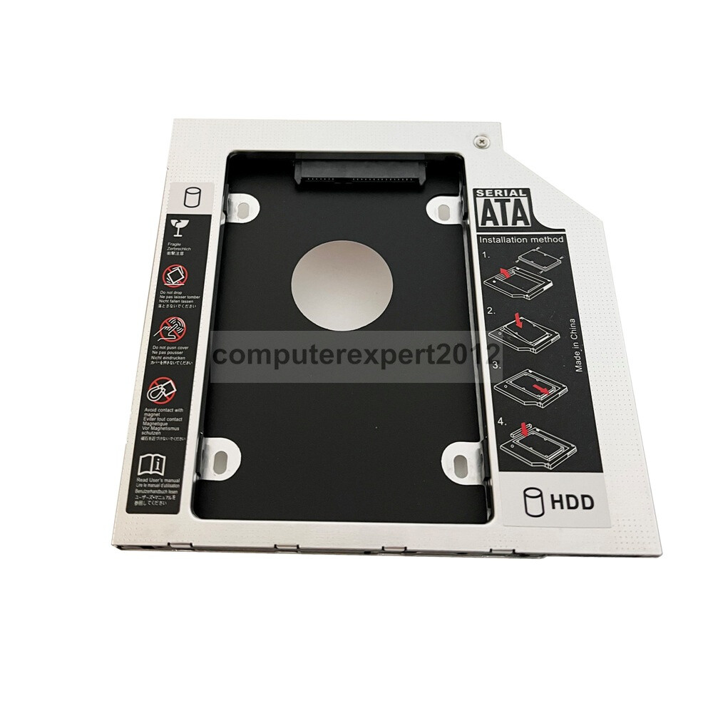 New 2nd HDD HD SSD Hard Drive Caddy Bay for Alienware m14x r2 UJ8A7 UJ867A UJ8A8
