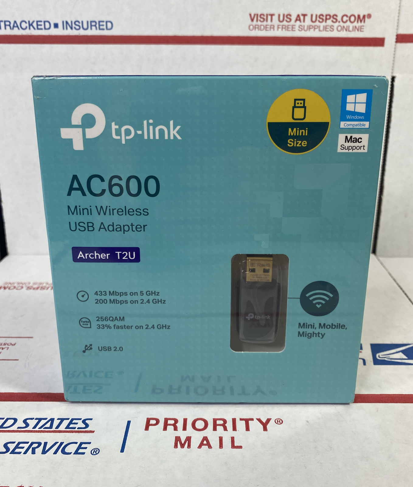 NEW🔥 TP-Link Archer T2U AC600 Mini Wireless USB Adapter - NEXT DAY SHIP
