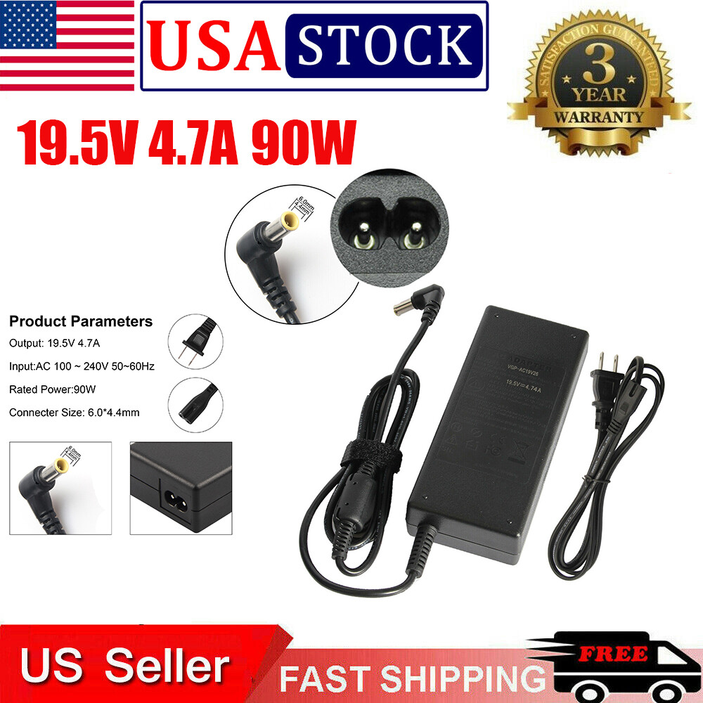AC Adapter For LG 22MN430M-B 24ML44B-B 27MQ44B-B Monitor Charger Power Cord US