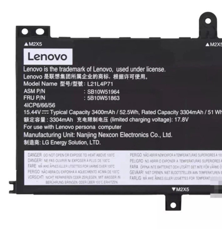 OEM Genuine L21L4P71 Battery For Lenovo ThinkPad T14 P14s Gen 3 2022 SB10W51964